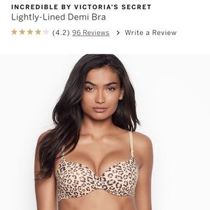 Victoria’s Secret incredible lined semi bra in 36B